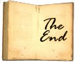 open book with "The End" on the right page